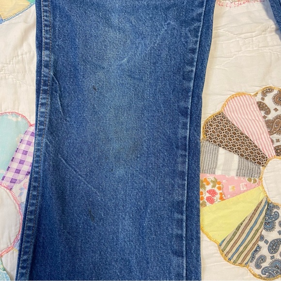 90s Wrangler jeans 935NAV raw hem 33x26.5 - Picture 7 of 12